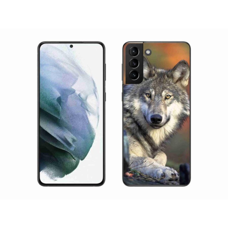 Gelový obal mmCase na mobil Samsung Galaxy S21 Plus - vlk