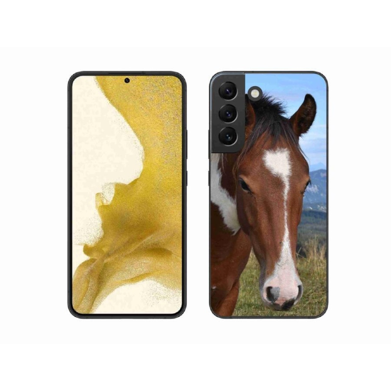 Gelový obal mmCase na mobil Samsung Galaxy S22+ 5G - hnědý kůň