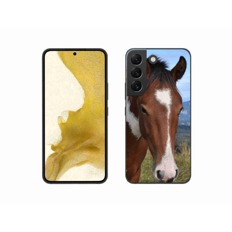 Gelový obal mmCase na mobil Samsung Galaxy S22 5G - hnědý kůň