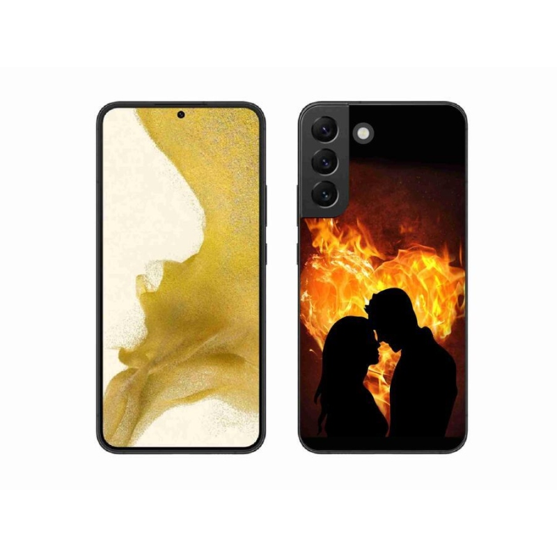 Gelový obal mmCase na mobil Samsung Galaxy S22+ 5G - ohnivá láska