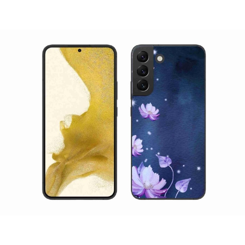 Gelový obal mmCase na mobil Samsung Galaxy S22+ 5G - padající květy