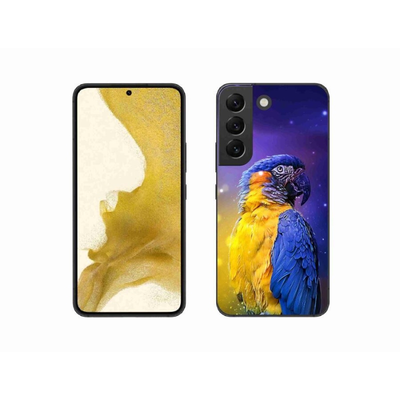 Gelový obal mmCase na mobil Samsung Galaxy S22 5G - papoušek ara 1