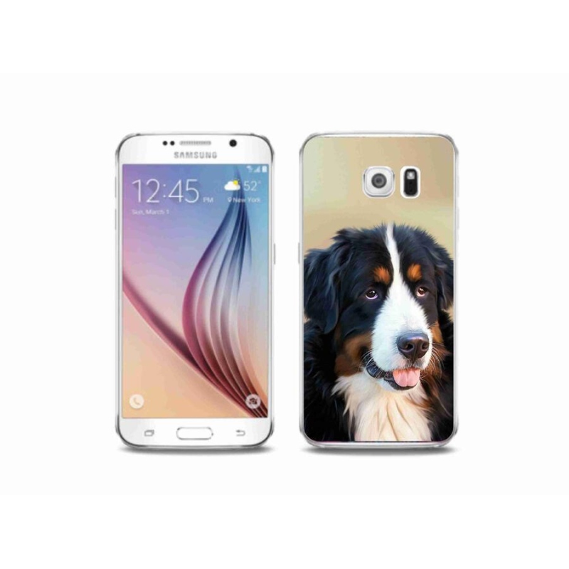 Gelový obal mmCase na mobil Samsung Galaxy S6 - bernský salašnický pes
