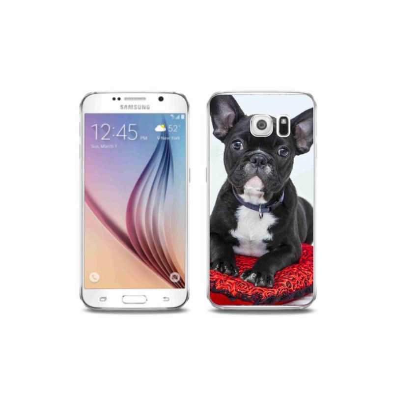Gelový obal mmCase na mobil Samsung Galaxy S6 - buldok
