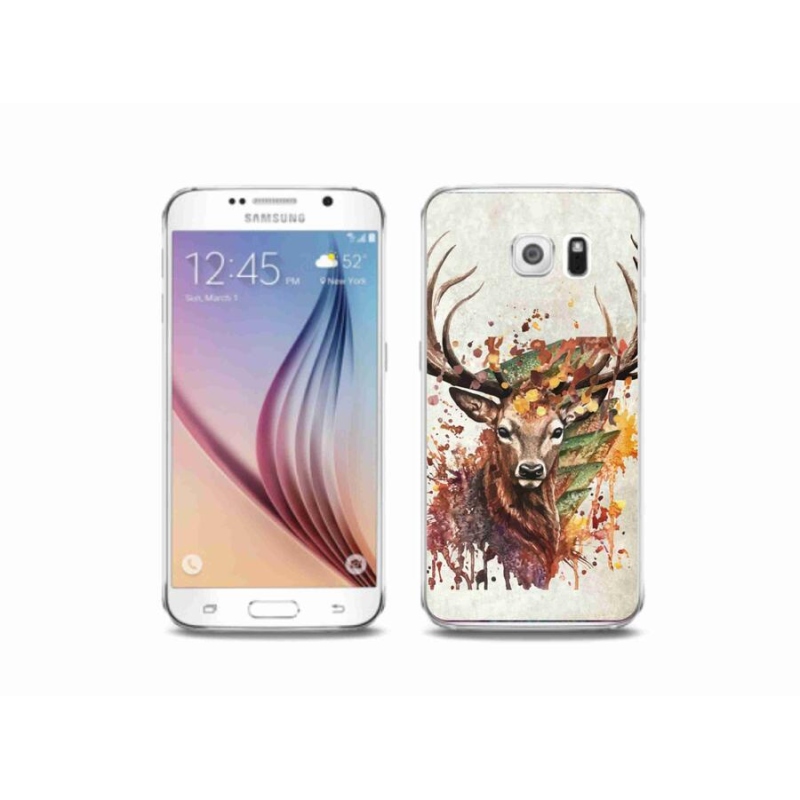 Gelový obal mmCase na mobil Samsung Galaxy S6 - jelen 1