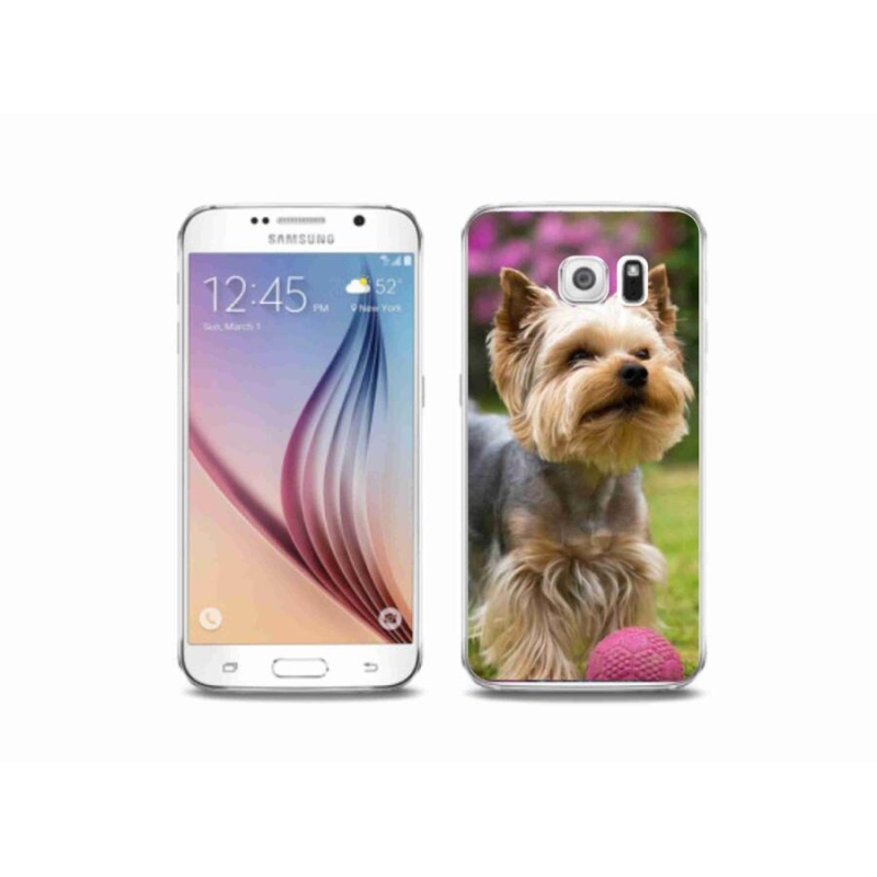 Gelový obal mmCase na mobil Samsung Galaxy S6 - jorkšír 4