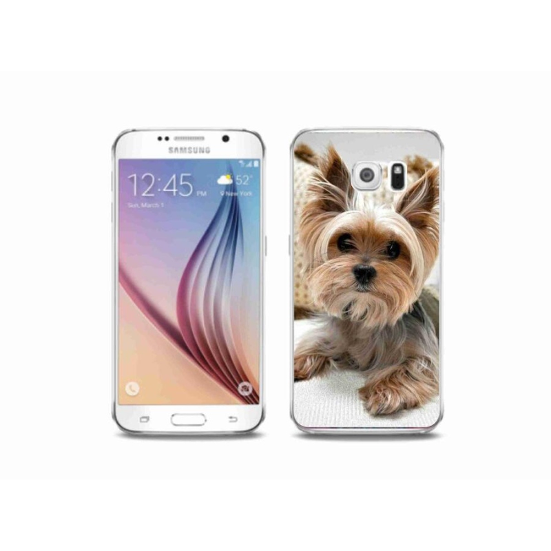 Gelový obal mmCase na mobil Samsung Galaxy S6 - jorkšír 5