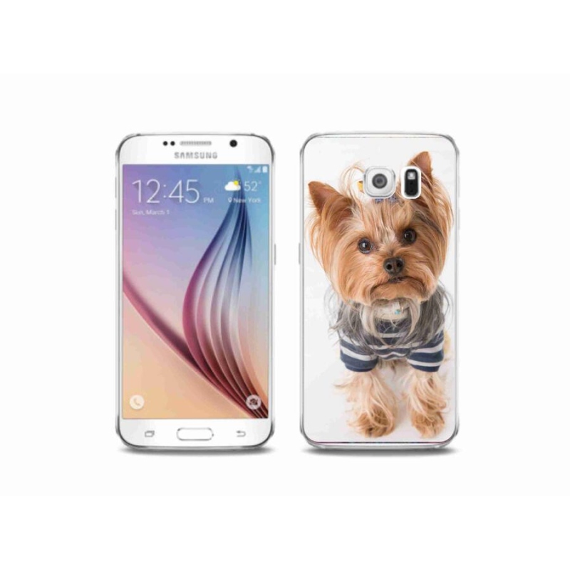 Gelový obal mmCase na mobil Samsung Galaxy S6 - jorkšír 7