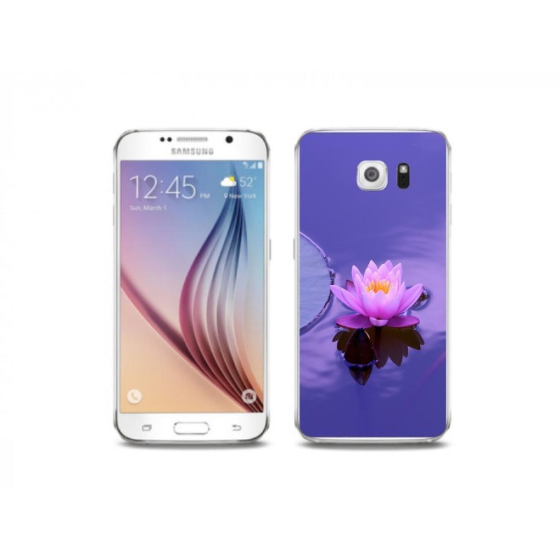 Gelový obal mmCase na mobil Samsung Galaxy S6 - květ na hladině