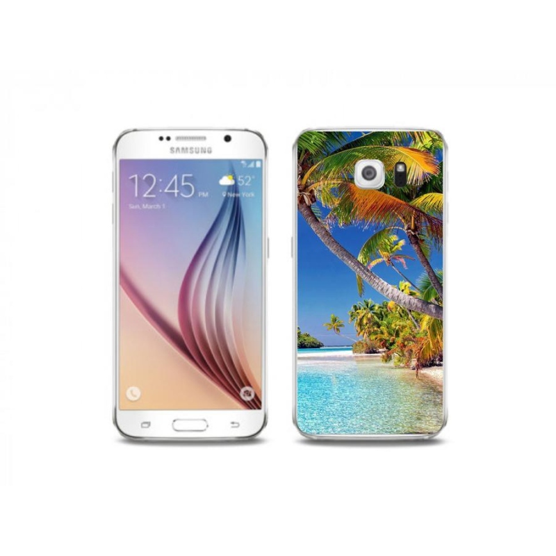 Gelový obal mmCase na mobil Samsung Galaxy S6 - mořská pláž