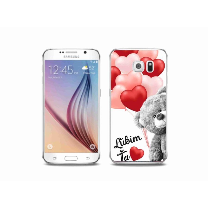 Gelový obal mmCase na mobil Samsung Galaxy S6 - ľúbim ťa sk