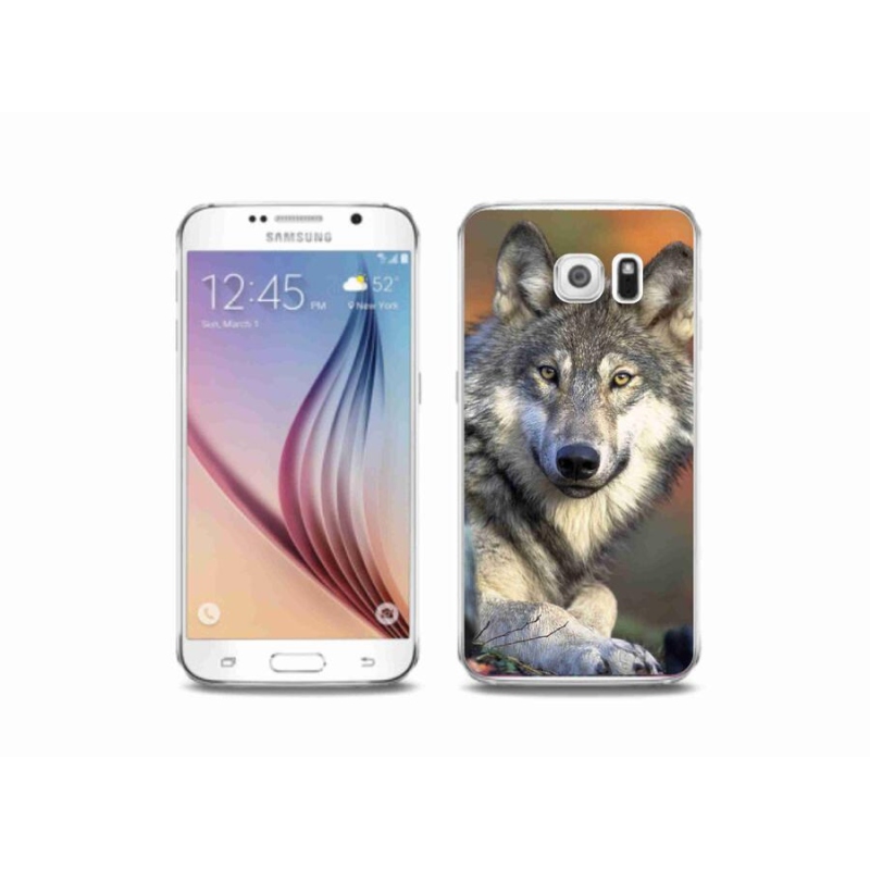 Gelový obal mmCase na mobil Samsung Galaxy S6 - vlk