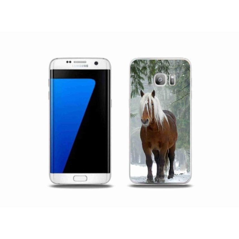 Gelový obal mmCase na mobil Samsung Galaxy S7 Edge - kůň v lese