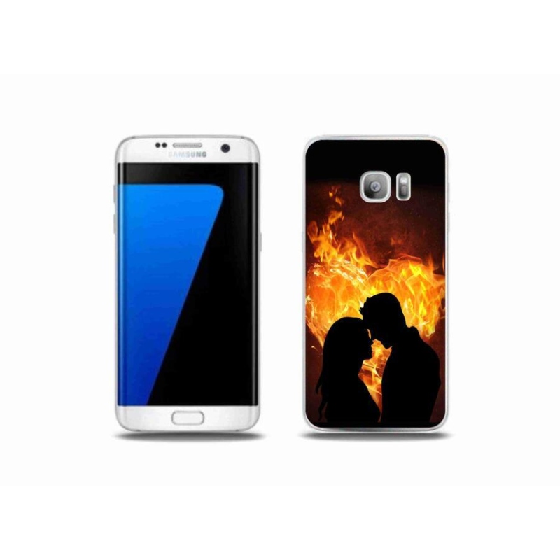 Gelový obal mmCase na mobil Samsung Galaxy S7 Edge - ohnivá láska