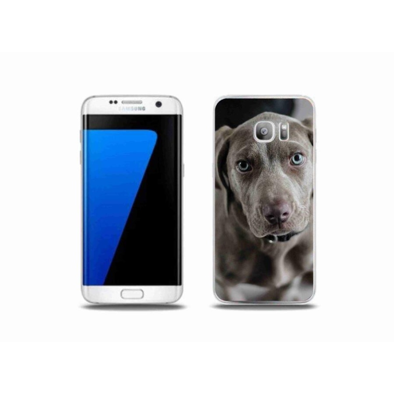 Gelový obal mmCase na mobil Samsung Galaxy S7 Edge - výmarský ohař