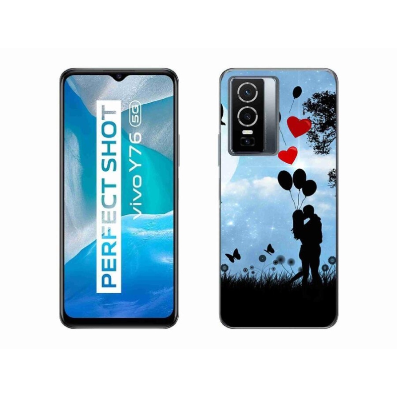 Gelový obal mmCase na mobil Vivo Y76 5G - zamilovaný pár