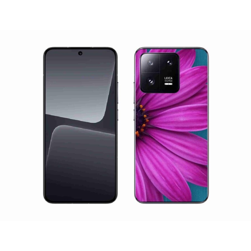 Gelový obal mmCase na mobil Xiaomi 13 - fialová kopretina