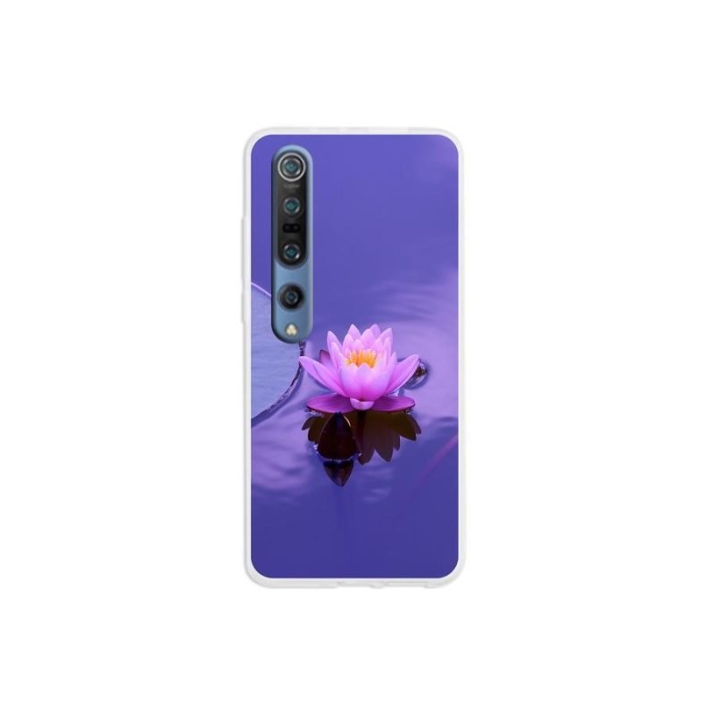 Gelový obal mmCase na mobil Xiaomi Mi 10 - květ na hladině