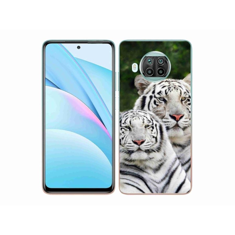 Gelový obal mmCase na mobil Xiaomi Mi 10T Lite 5G - bílí tygři