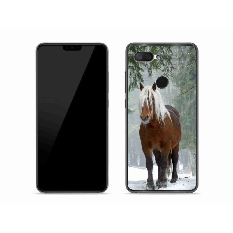 Gelový obal mmCase na mobil Xiaomi Mi 8 Lite - kůň v lese
