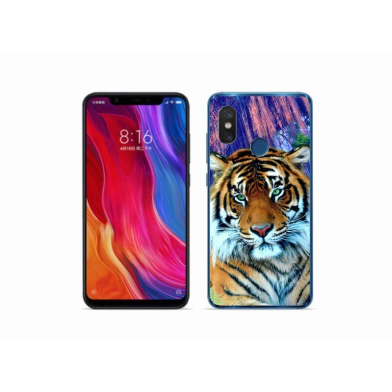 Gelový obal mmCase na mobil Xiaomi Mi 8 - tygr