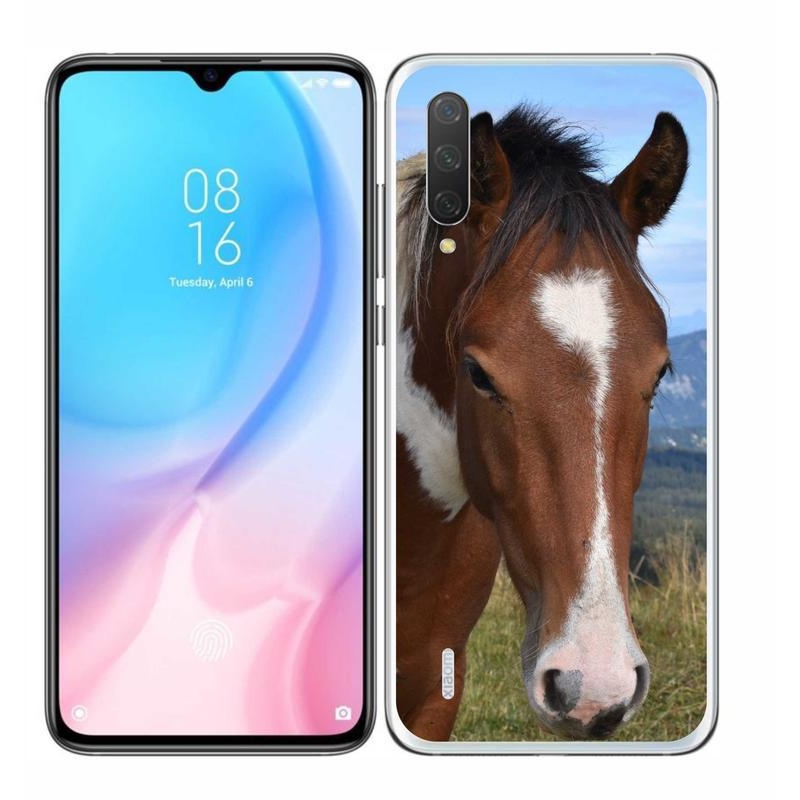 Gelový obal mmCase na mobil Xiaomi Mi 9 Lite - hnědý kůň