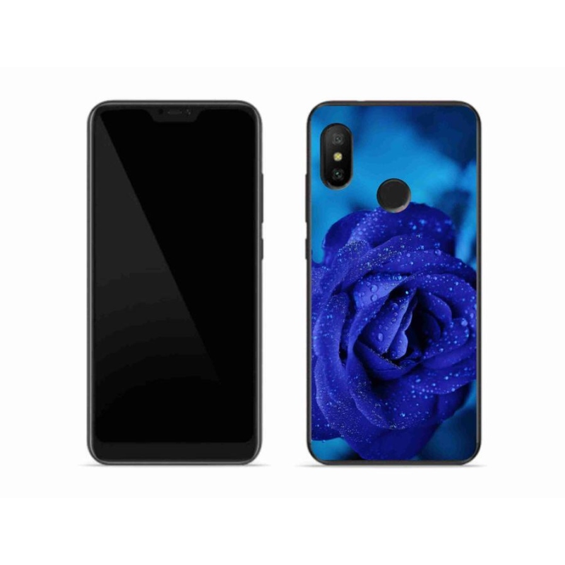 Gelový obal mmCase na mobil Xiaomi Mi A2 Lite - modrá růže