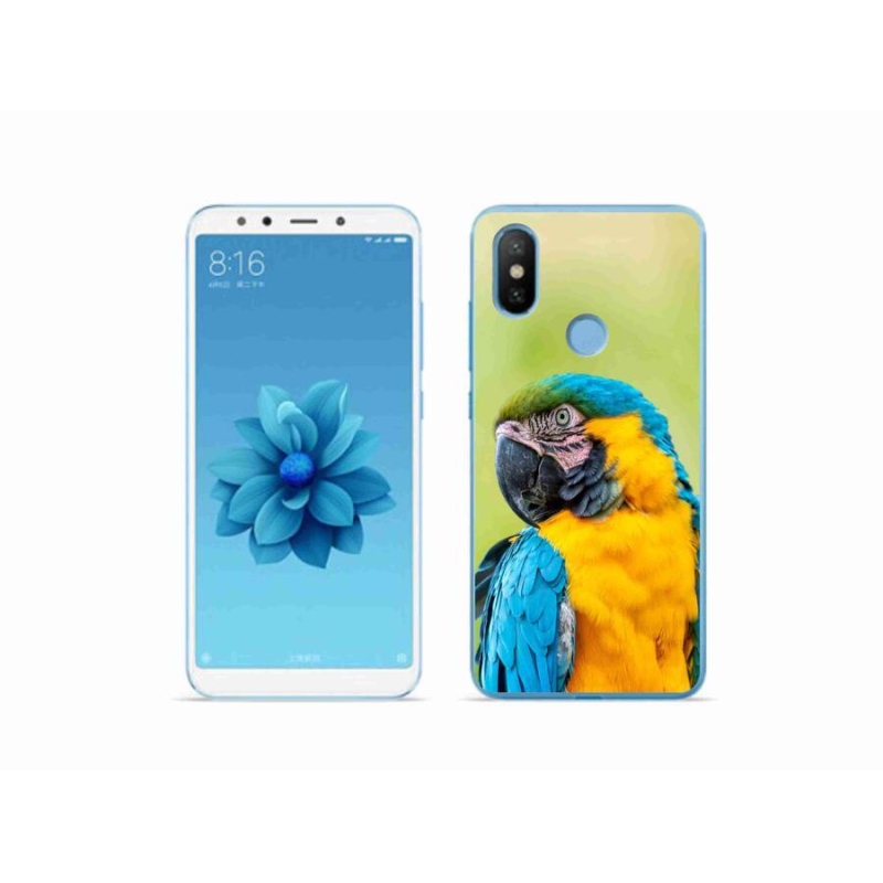 Gelový obal mmCase na mobil Xiaomi Mi A2 - papoušek ara 2