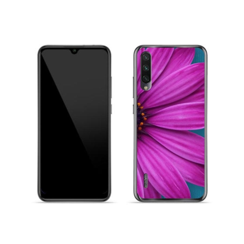 Gelový obal mmCase na mobil Xiaomi Mi A3 - fialová kopretina