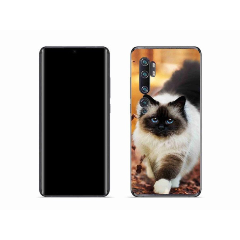 Gelový obal mmCase na mobil Xiaomi Mi Note 10 - kočka 1