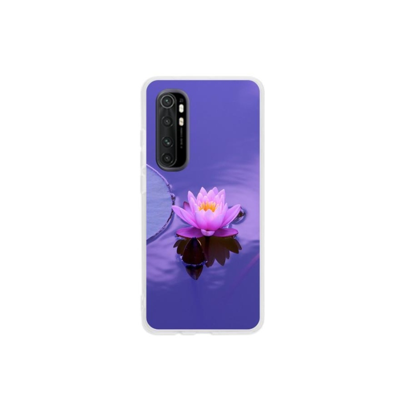 Gelový obal mmCase na mobil Xiaomi Mi Note 10 Lite - květ na hladině