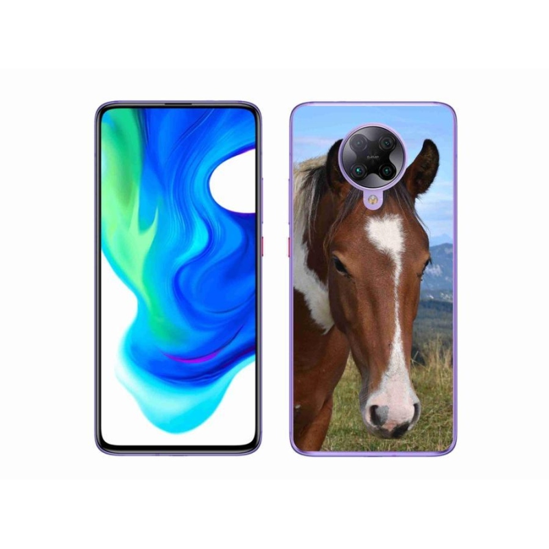 Gelový obal mmCase na mobil Xiaomi Poco F2 Pro - hnědý kůň