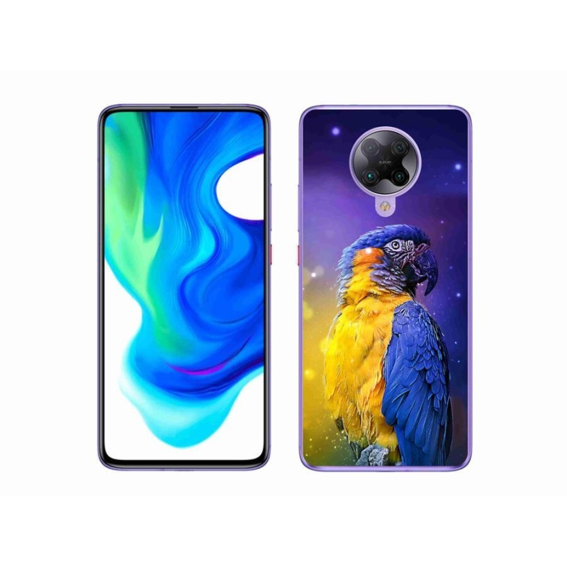 Gelový obal mmCase na mobil Xiaomi Poco F2 Pro - papoušek ara 1