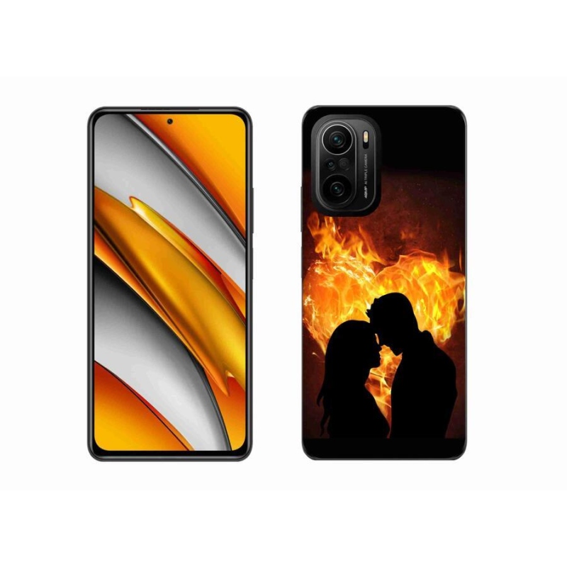 Gelový obal mmCase na mobil Xiaomi Poco F3 - ohnivá láska