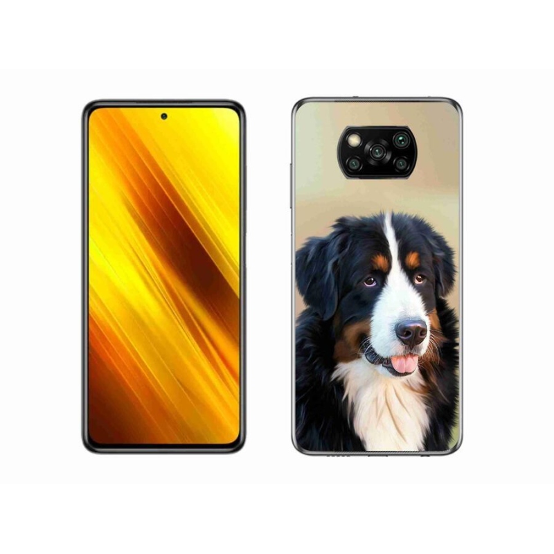 Gelový obal mmCase na mobil Xiaomi Poco X3 - bernský salašnický pes