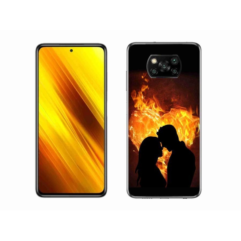 Gelový obal mmCase na mobil Xiaomi Poco X3 Pro - ohnivá láska