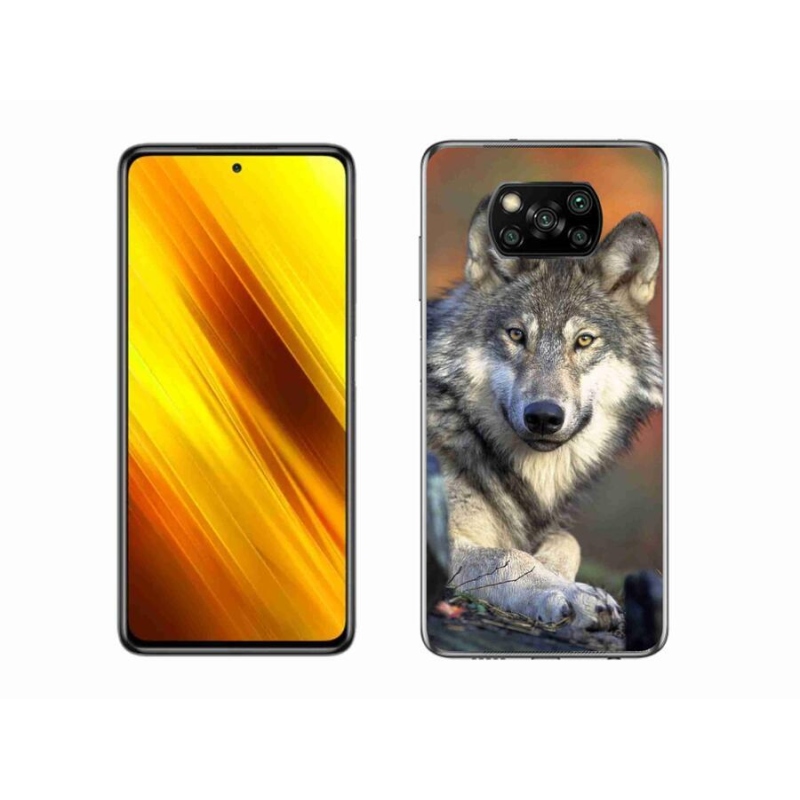 Gelový obal mmCase na mobil Xiaomi Poco X3 - vlk