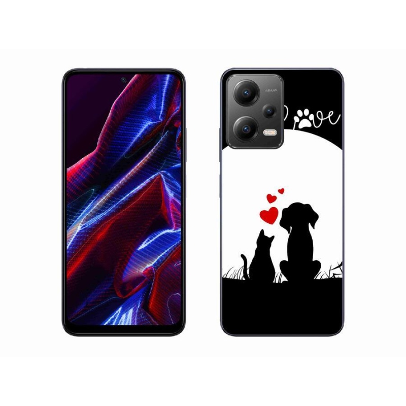Gelový obal mmCase na mobil Xiaomi Poco X5 5G - zvířecí láska
