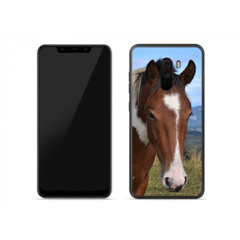 Gelový obal mmCase na mobil Xiaomi Pocophone F1 - hnědý kůň