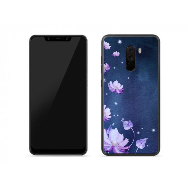 Gelový obal mmCase na mobil Xiaomi Pocophone F1 - padající květy