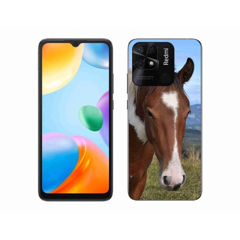 Gelový obal mmCase na mobil Xiaomi Redmi 10C - hnědý kůň