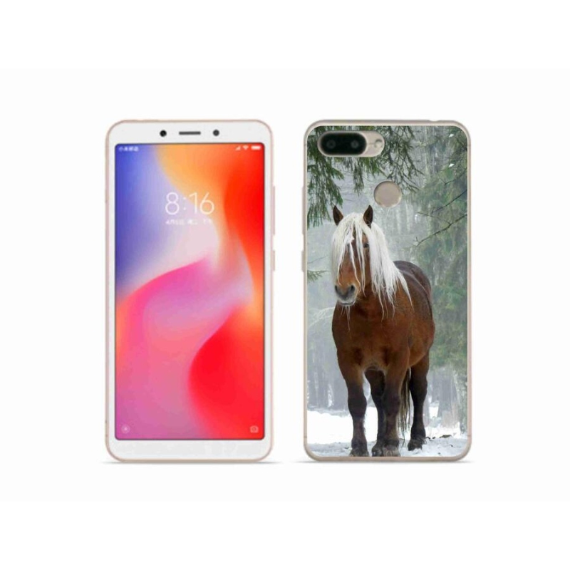 Gelový obal mmCase na mobil Xiaomi Redmi 6 - kůň v lese
