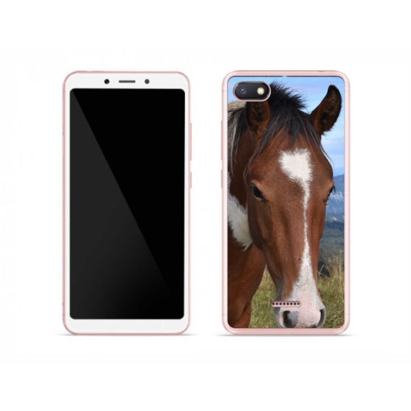 Gelový obal mmCase na mobil Xiaomi Redmi 6A - hnědý kůň