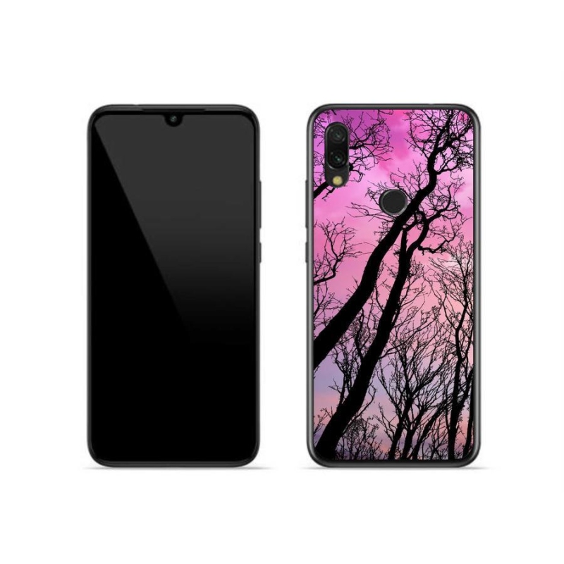 Gelový obal mmCase na mobil Xiaomi Redmi 7 - opadané stromy