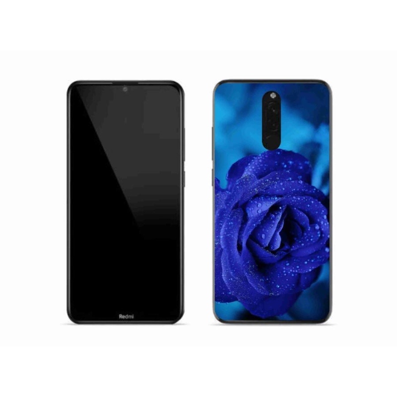 Gelový obal mmCase na mobil Xiaomi Redmi 8 - modrá růže