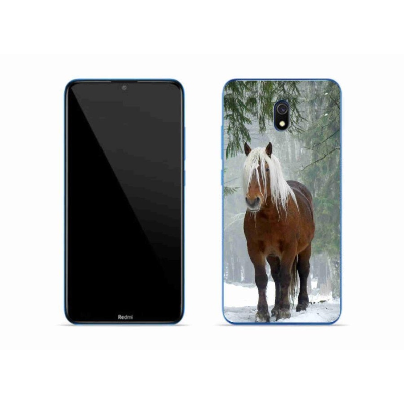 Gelový obal mmCase na mobil Xiaomi Redmi 8A - kůň v lese