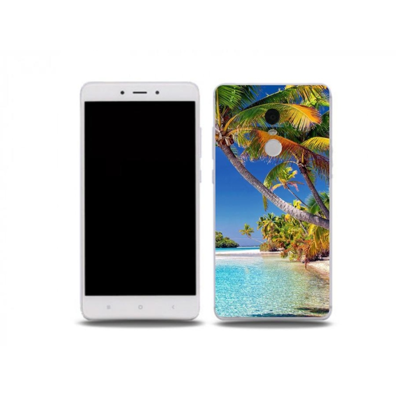 Gelový obal mmCase na mobil Xiaomi Redmi Note 4X - mořská pláž