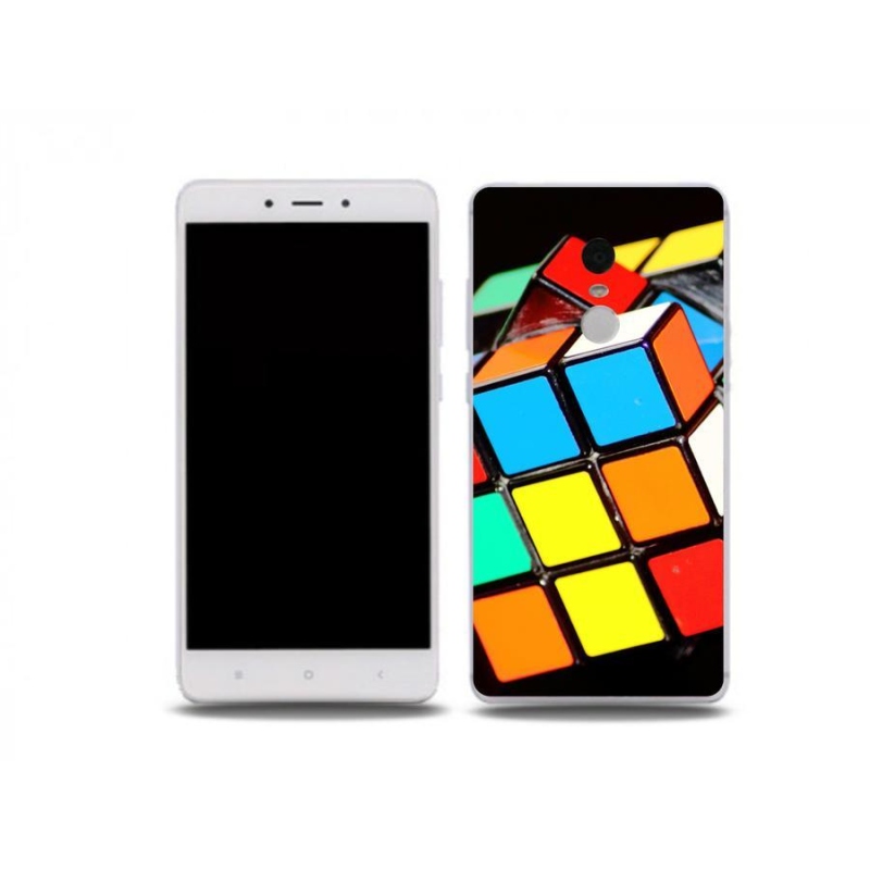 Gelový obal mmCase na mobil Xiaomi Redmi Note 4X - rubikova kostka