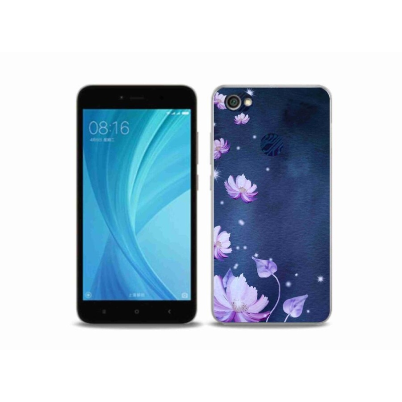 Gelový obal mmCase na mobil Xiaomi Redmi Note 5A Prime - padající květy