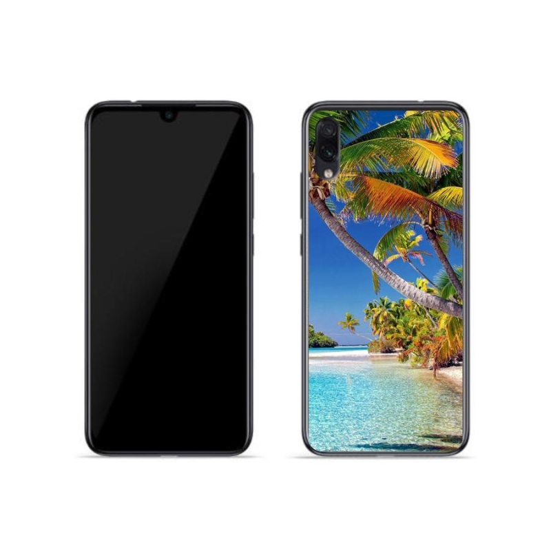 Gelový obal mmCase na mobil Xiaomi Redmi Note 7 - mořská pláž